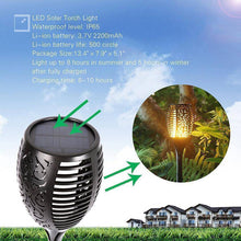 Load image into Gallery viewer, Dancing Christmas Flame LED Solar Path Torch Light