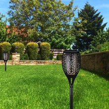 Load image into Gallery viewer, Dancing Christmas Flame LED Solar Path Torch Light