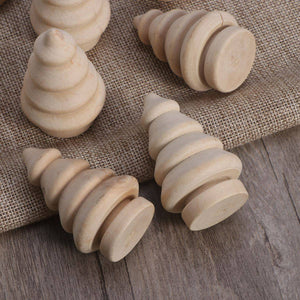 DIY 10pcs Wooden Christmas Tree