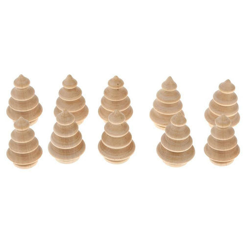 DIY 10pcs Wooden Christmas Tree