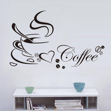 Load image into Gallery viewer, DIY Coffee Cup Love Vinyl Removable Wall Sticker