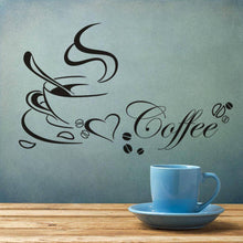 Load image into Gallery viewer, DIY Coffee Cup Love Vinyl Removable Wall Sticker