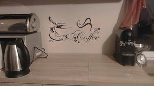DIY Coffee Cup Love Vinyl Removable Wall Sticker