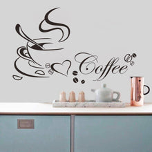Load image into Gallery viewer, DIY Coffee Cup Love Vinyl Removable Wall Sticker