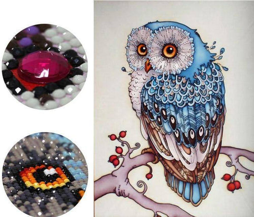 DIY Full Diamond Embroidery Owl