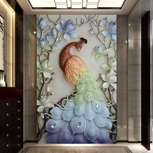 DIY Full Diamond Embroidery Peacock