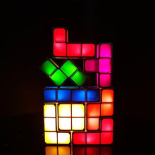 Load image into Gallery viewer, DIY Stackable Tetris Puzzle Desk Lamp