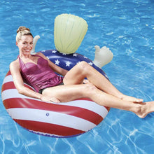 Load image into Gallery viewer, Donald Trump American Flag Pool Float