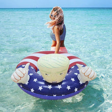 Load image into Gallery viewer, Donald Trump American Flag Pool Float