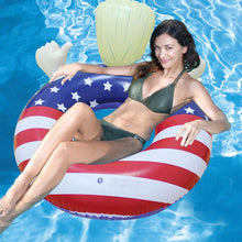 Load image into Gallery viewer, Donald Trump American Flag Pool Float