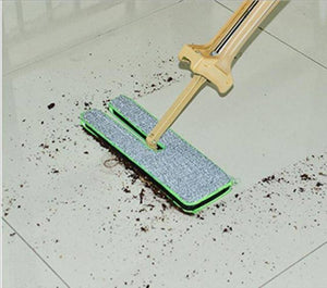 Double Sided Lazy Mop with Self-Wringing Ability