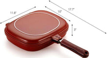 Load image into Gallery viewer, Double Sided Multi Purpose Frying Pan