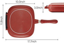 Load image into Gallery viewer, Double Sided Multi Purpose Frying Pan
