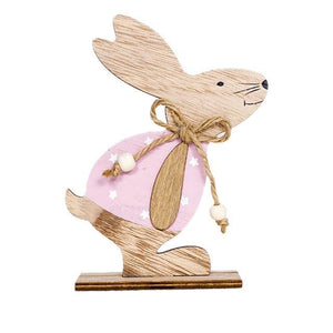 Easter Wooden Rabbit Decorations