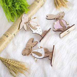 Easter Wooden Rabbit Decorations