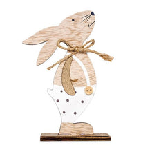 Load image into Gallery viewer, Easter Wooden Rabbit Decorations