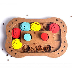 Educational Wooden Paw Puzzle Dog Toy