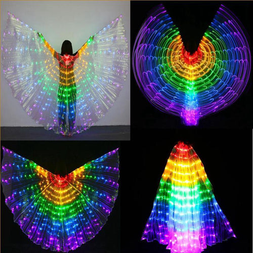Egypt LED Isis Wings Belly Dancing Dance Costume Light up Wing