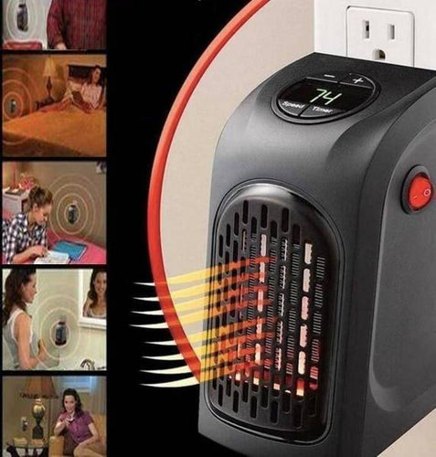 Electric Wall Heater Mini Portable Plug-in Personal Heater