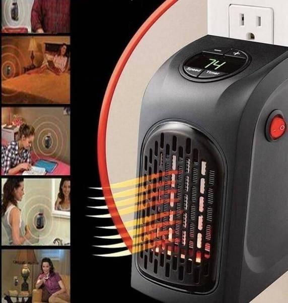 Electric Wall Heater Mini Portable Plug-in Personal Heater
