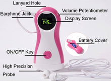 Load image into Gallery viewer, Fetal Doppler Baby Heart Rate Monitor