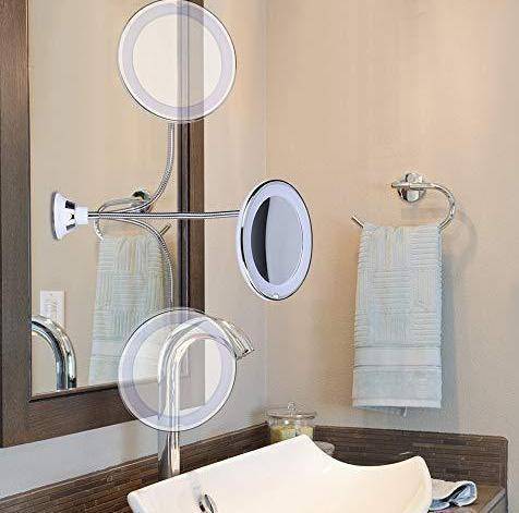 Flexible LED Lighted Makeup Mirror