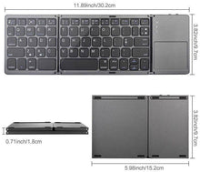 Load image into Gallery viewer, Foldable Bluetooth Travel Keyboard