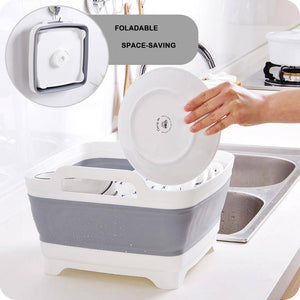 Foldable Kitchen Basket With Drain