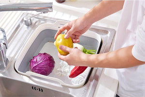 Foldable Kitchen Basket With Drain