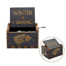 Load image into Gallery viewer, Game of Thrones and Star Wars Wooden Music Box