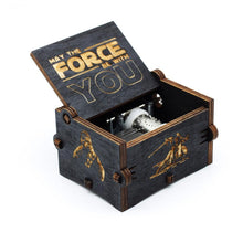 Load image into Gallery viewer, Game of Thrones and Star Wars Wooden Music Box