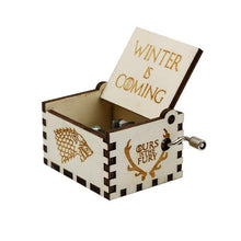 Load image into Gallery viewer, Game of Thrones and Star Wars Wooden Music Box
