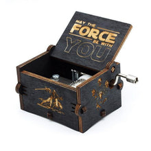 Load image into Gallery viewer, Game of Thrones and Star Wars Wooden Music Box