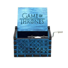 Load image into Gallery viewer, Game of Thrones and Star Wars Wooden Music Box