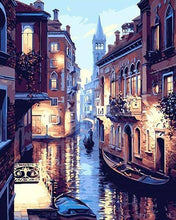 Load image into Gallery viewer, Gondola Night - Van-Go Paint-By-Number Kit