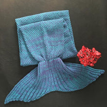 Load image into Gallery viewer, Handmade Mermaid Blanket