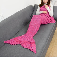 Load image into Gallery viewer, Handmade Mermaid Blanket