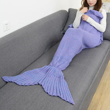 Load image into Gallery viewer, Handmade Mermaid Blanket