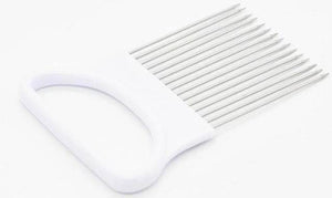 Handy Stainless Steel Onion Cutter Holder