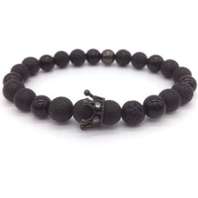 Load image into Gallery viewer, Lava Stone Bracelet For Men Or Women