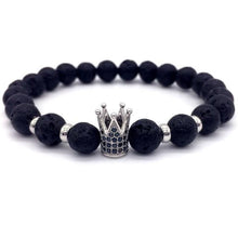 Load image into Gallery viewer, Lava Stone Bracelet For Men Or Women