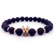 Load image into Gallery viewer, Lava Stone Bracelet For Men Or Women