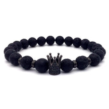 Load image into Gallery viewer, Lava Stone Bracelet For Men Or Women