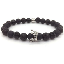 Load image into Gallery viewer, Lava Stone Bracelet For Men Or Women