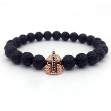 Load image into Gallery viewer, Lava Stone Bracelet For Men Or Women