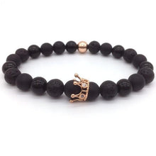 Load image into Gallery viewer, Lava Stone Bracelet For Men Or Women