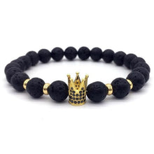 Load image into Gallery viewer, Lava Stone Bracelet For Men Or Women