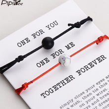 Load image into Gallery viewer, Lava Stone Natural Stone Bead Couple Bracelet