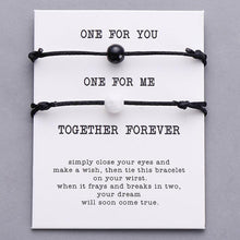 Load image into Gallery viewer, Lava Stone Natural Stone Bead Couple Bracelet