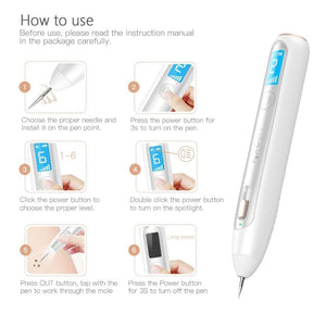 LCD Laser Plasma Pen Wart Remover